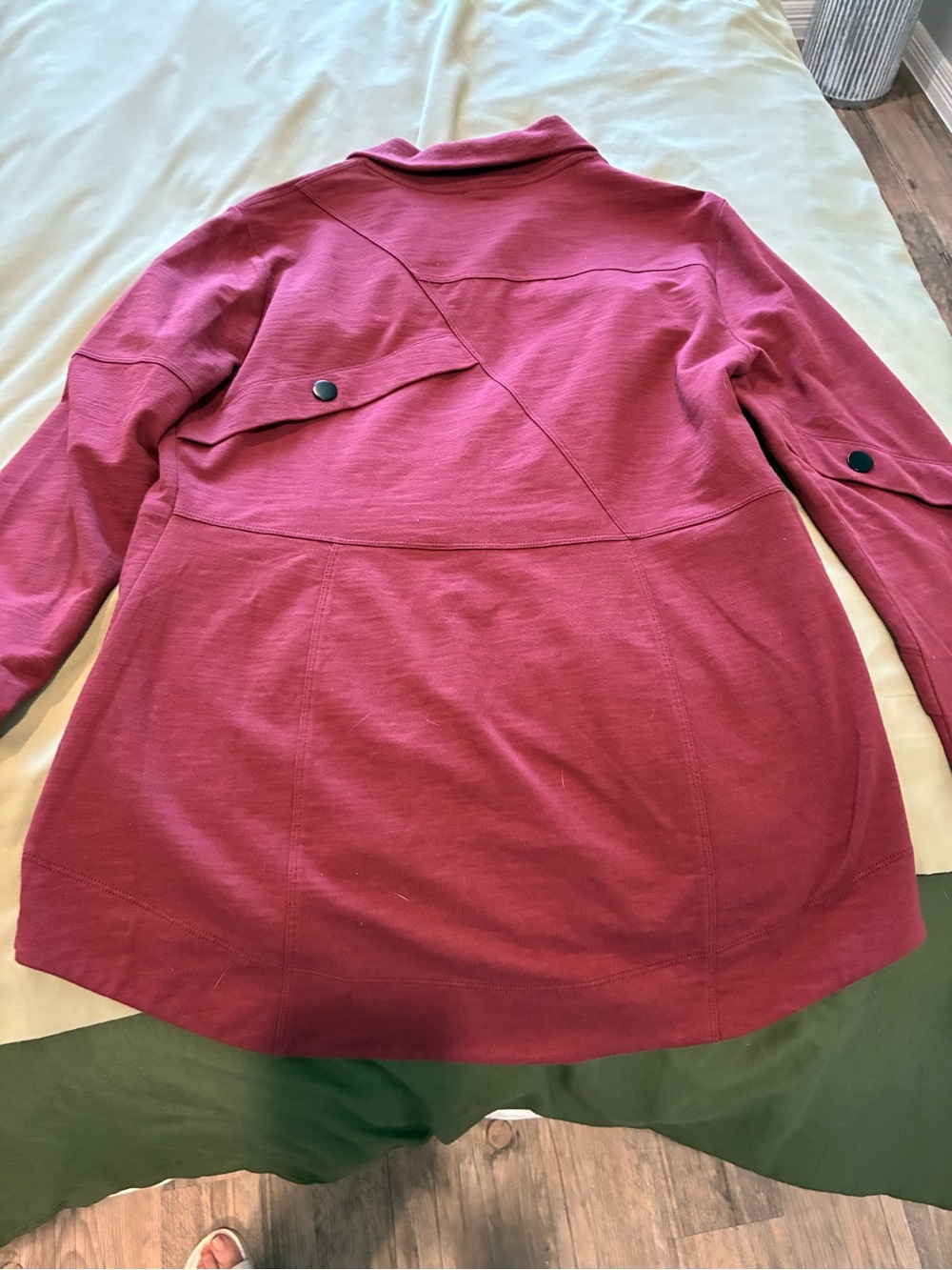 CAbi Raspberry Zip-Front Bomber Jacket - Picture 2 of 3